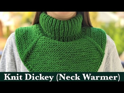 Winter Knit Dickey (Neck Warmer) Tutorial