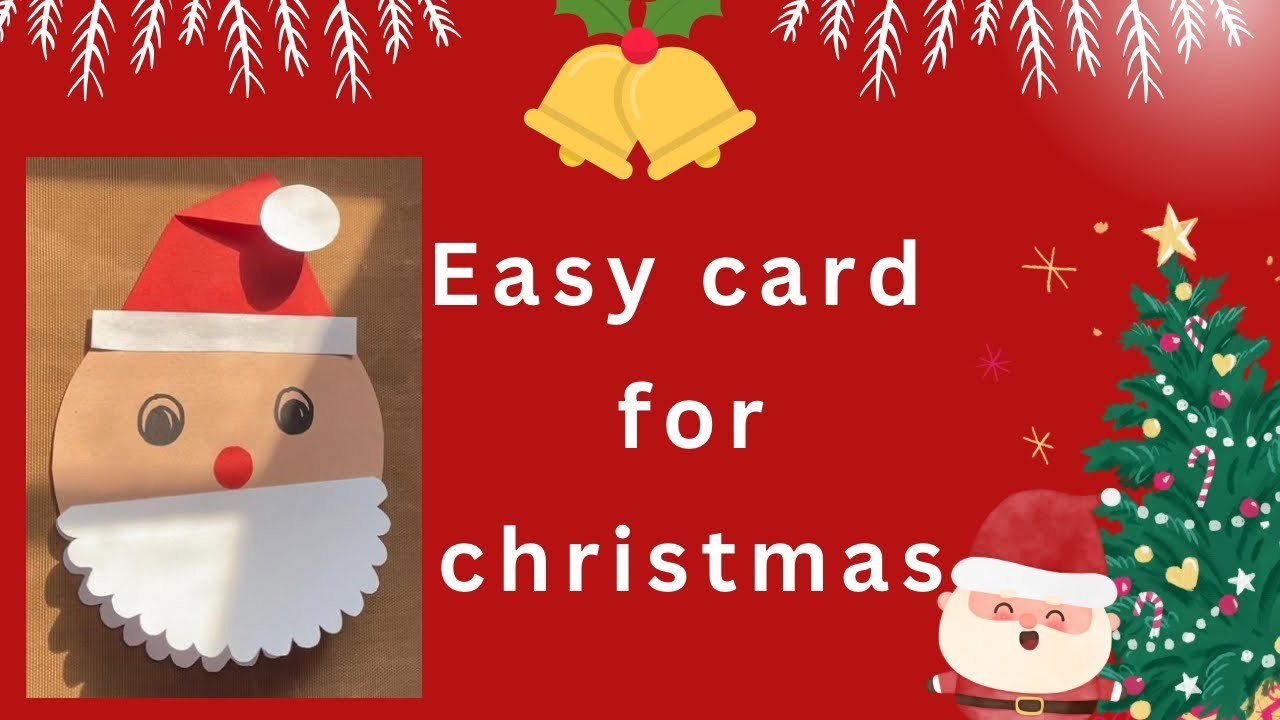 155. Easy card for Christmas. Christmas craft ideas. Christmas card ideas. DIY Christmas card
