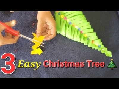 3 Easy Christmas Tree With Paper Craft diy craft magic
