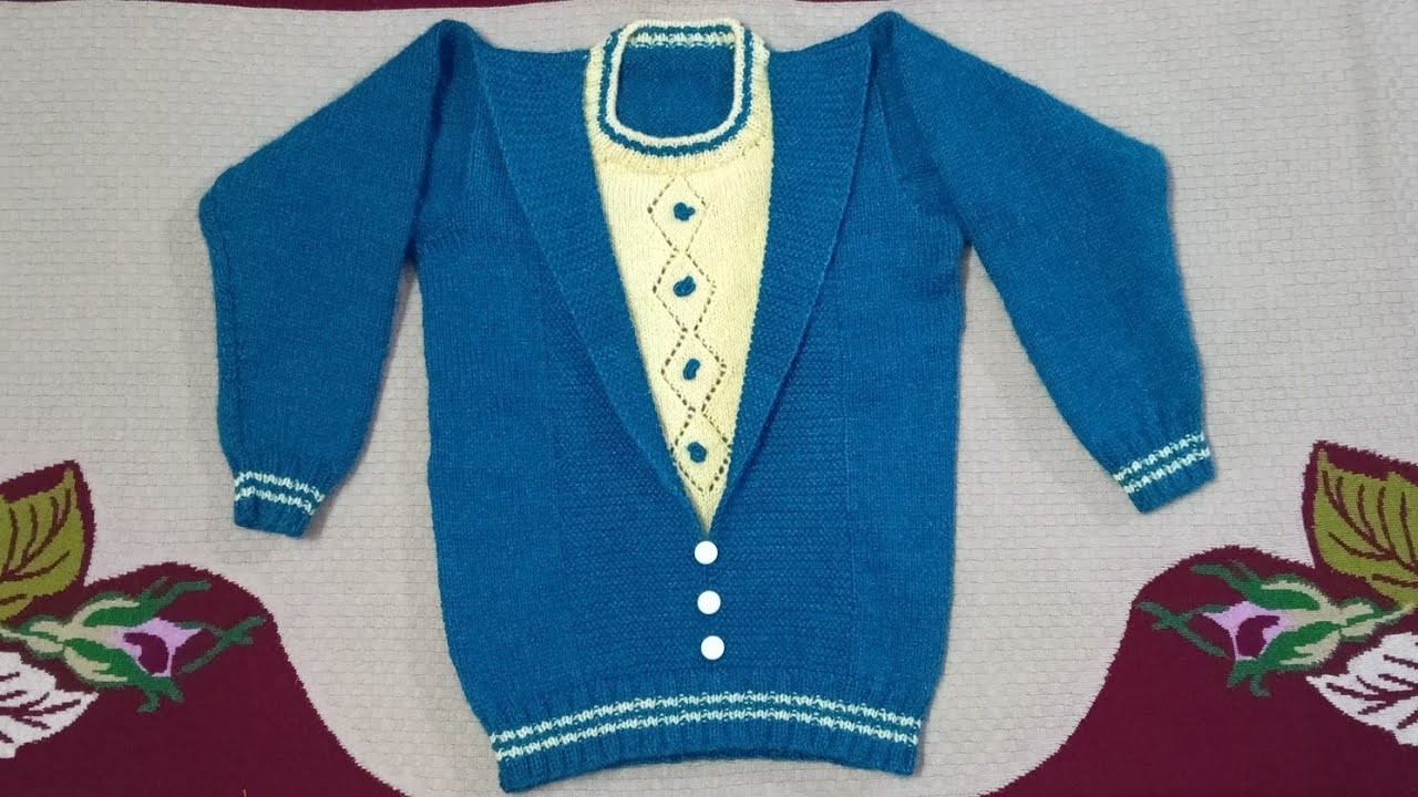 4 saal k bache k lie sweater | knitting woolen sweater for beginners | 4 years baby sweater #knit