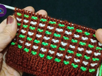 Baby sweater design | Knitting design #671 | Knitting two Row pattern