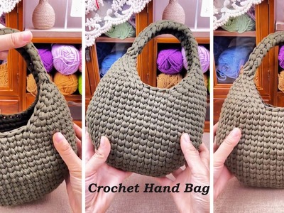Beautiful DIY Crochet Bag | Hand-Woven  Egg-Shaped Bag Tutorial | Happy Knitting