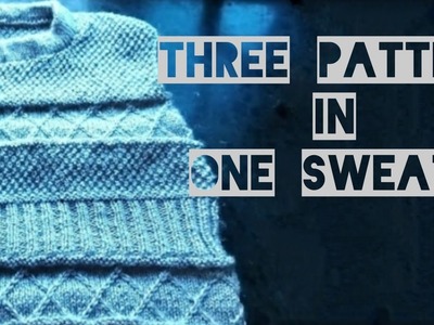 Beautiful Knitting Pattern for Gents.Boys Full Sleeves Sweater #gentssweater #boyssweater3pattern