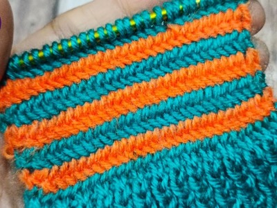 Beautiful pattern for women & gents sweater | Knitting design #673