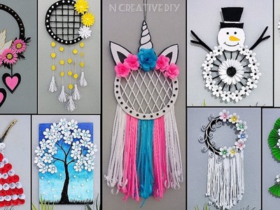 Best paper craft for home decor | Unique wall hanging craft | Paper flower wall decor | Room decor