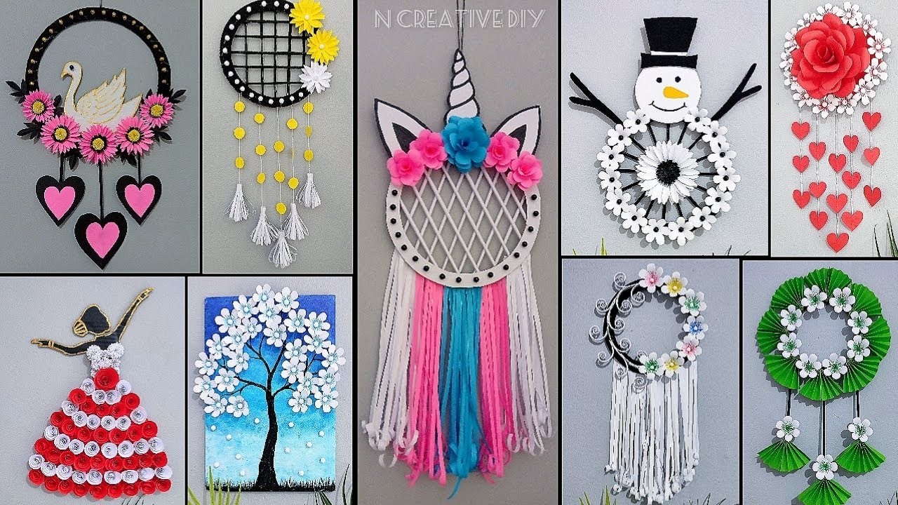 Best paper craft for home decor | Unique wall hanging craft | Paper flower wall decor | Room decor