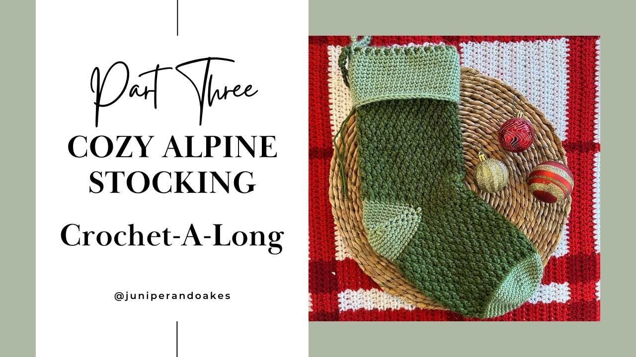 Cozy Alpine Stocking CAL Part 3: The Cuff - Christmas Crochet Tutorial