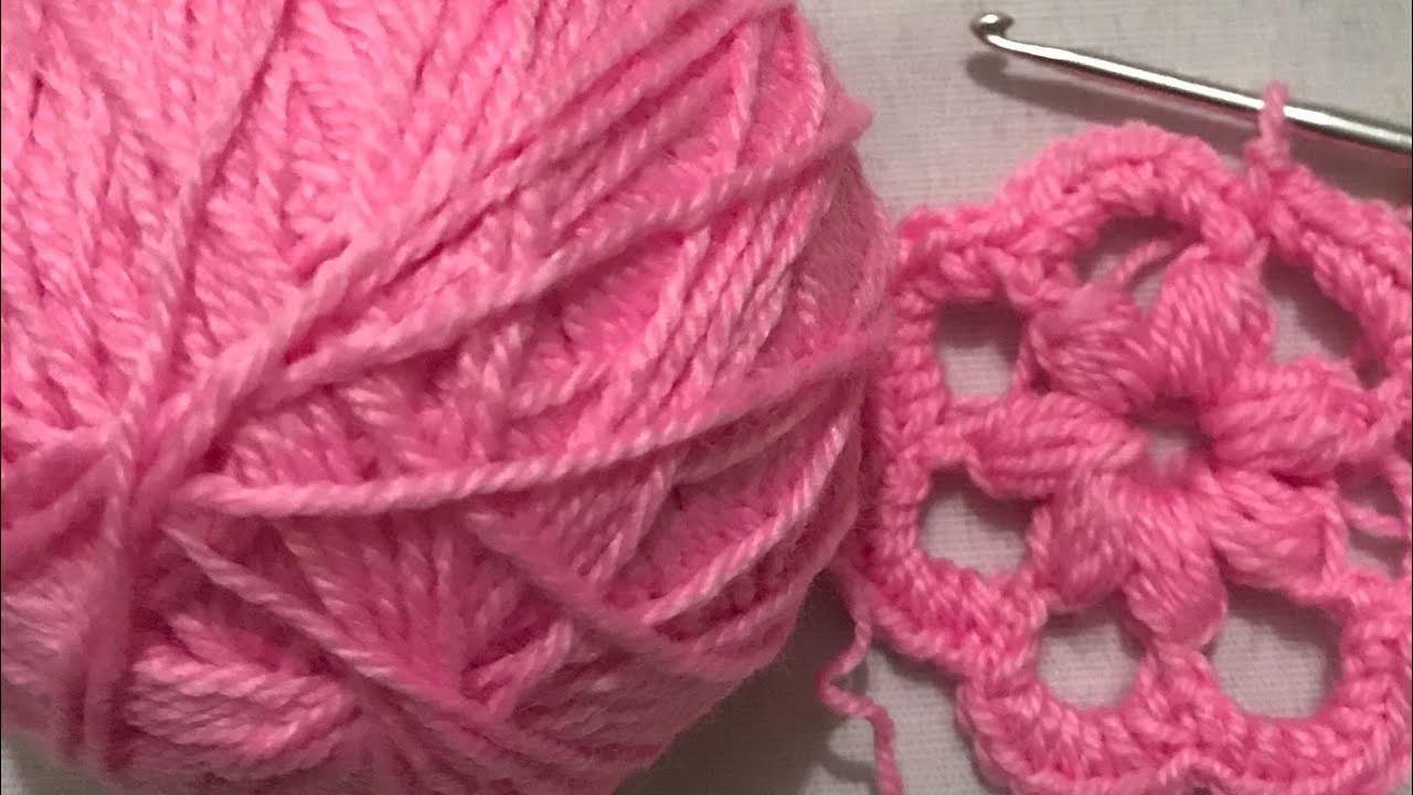 Crochet Art. super easy crochet for beginners. floral motif