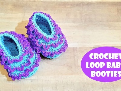 Crochet Loop Baby Booties | Crochet With Samra