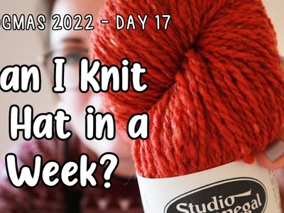 Day 17 - Can I Knit a Hat in a Week? ???? Last Minute Gift Knits ¦ The Corner of Craft Vlogmas 2022