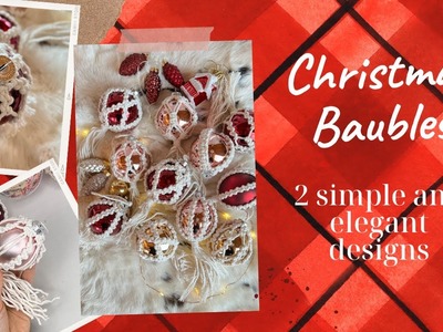 DIY Macrame Christmas Balls. 2 Designs step-by-step tutorial. Decorating Ideas. Christmas Craft