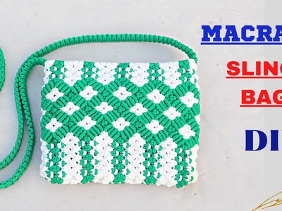 DIY Macrame Sling Bag | How To Make Purse | Beautiful Macrame Bag Step by Step