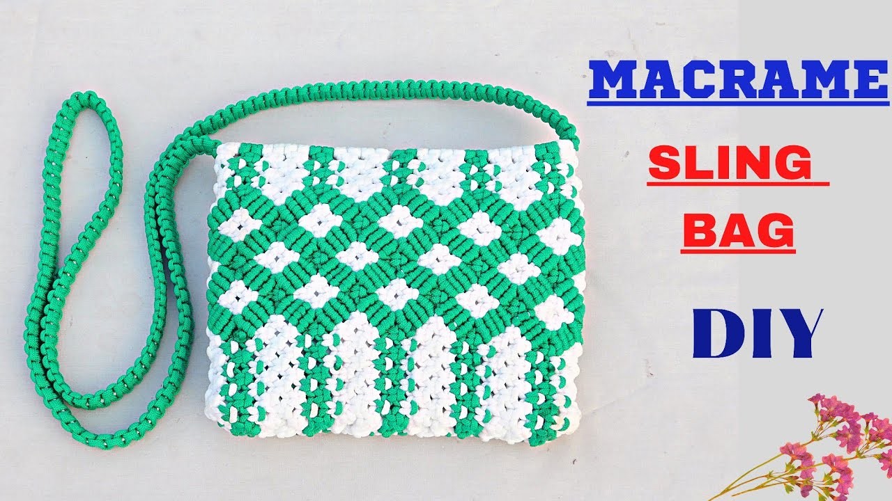 DIY Macrame Sling Bag | How To Make Purse | Beautiful Macrame Bag Step by Step