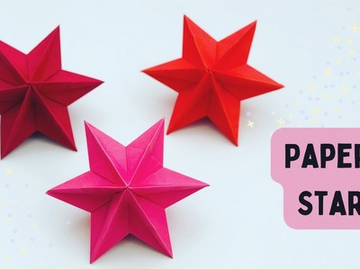 DIY PAPER STAR. Paper Craft.Origami Star DIY. Star Craft. Star Making For Christmas Decoration