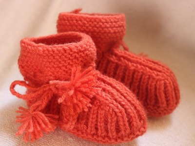 Easy knitting 1 year old baby boot,shoe,socks in Punjabi