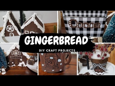 Gingerbread diy craft projects #target #dollartree #hobbylobby #craftideas #crafts #diy