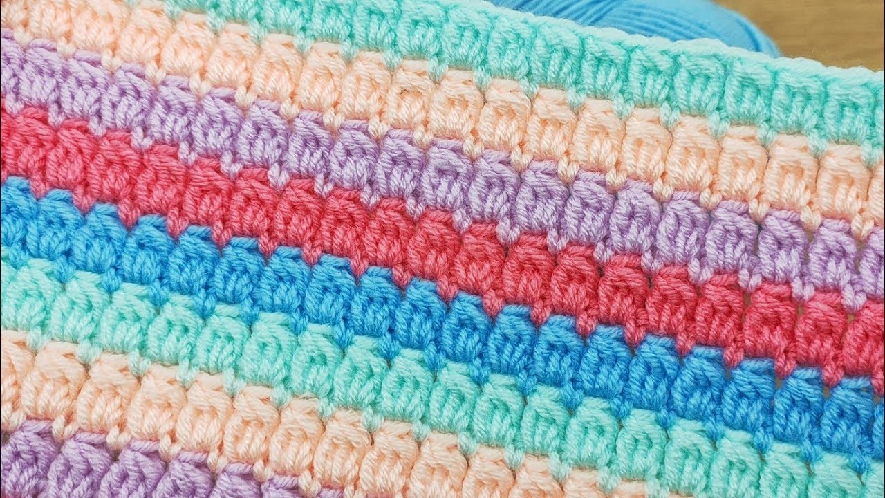 ???? how beautiful ???? easy and flashy crochet baby blanket model ????????