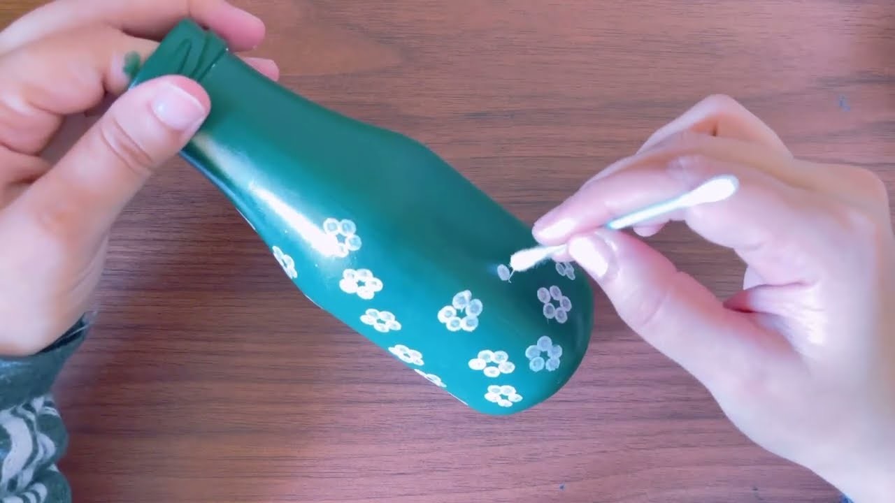How to decorate glass bottle easily #glass#painting #decoration #art #craft #diy
