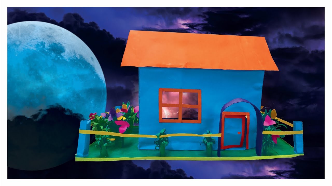 How to make a EASY PAPER HOUSE. Paper Craft. DIY