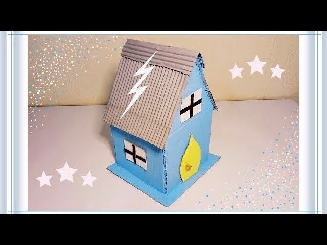 How to make a model house out of cardboard #craft #diy #ideas #modelhouse #invention #houses #shorts