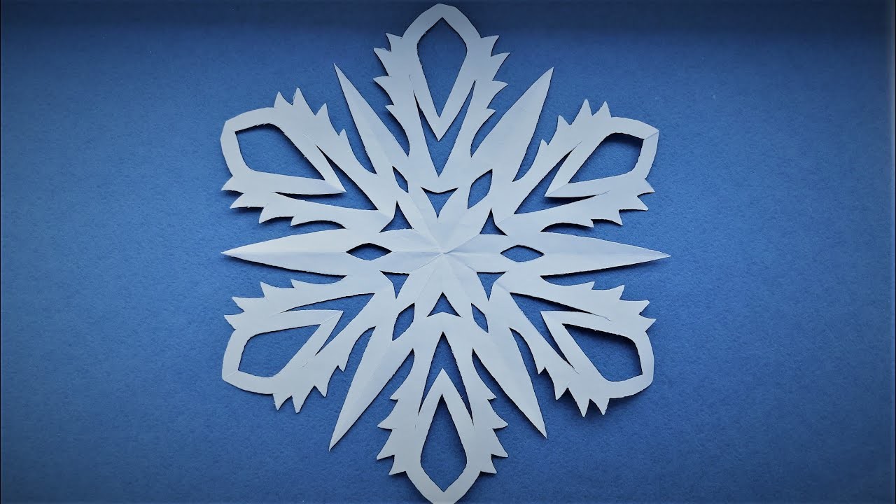 How to Make a Paper Snowflake Easy Christmas 2022 DIY Craft