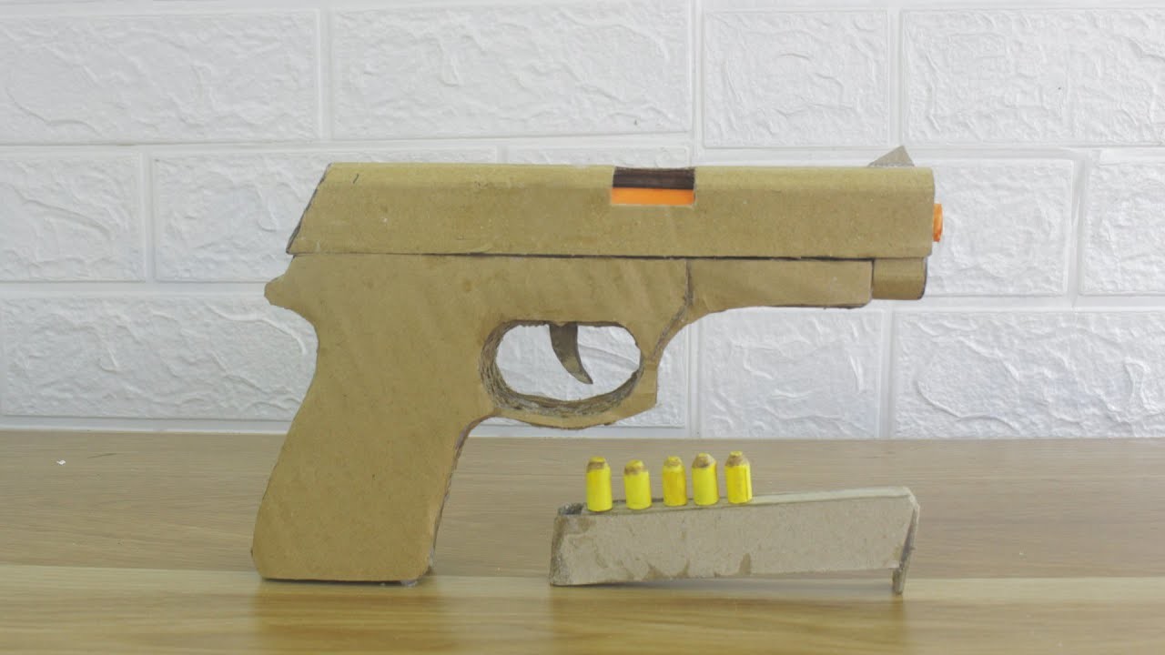 How to make Cardboard Gun - DIY Cardboard Craft
