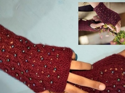 How to make knitting galvas.wool galvas.finger free galvas #AyeshaDiaries