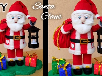 How to make Santa Claus from waste plastic bottle & Cardboard. Christmas Decoration ideas 2022????