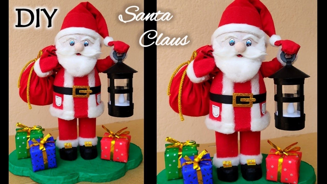 How to make Santa Claus from waste plastic bottle & Cardboard. Christmas Decoration ideas 2022????