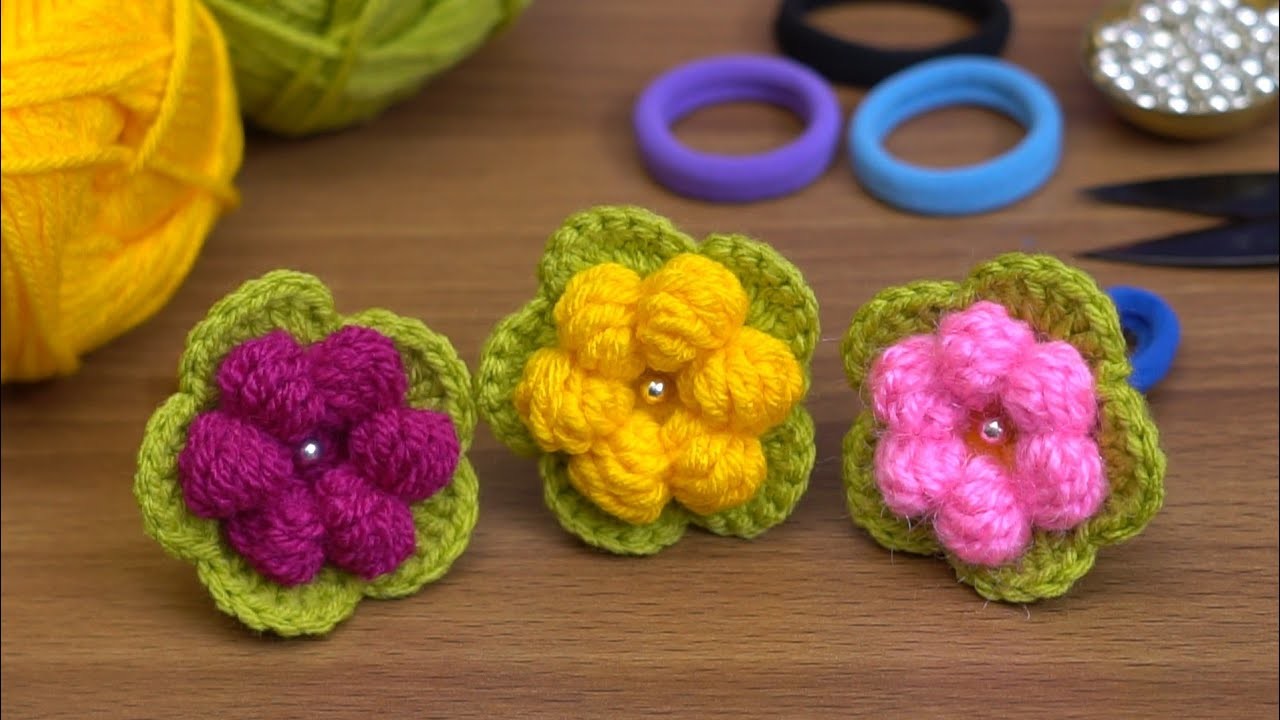 ✨Incredible✨Hairband.Very easy crochet tunisian.Knitting rose headband