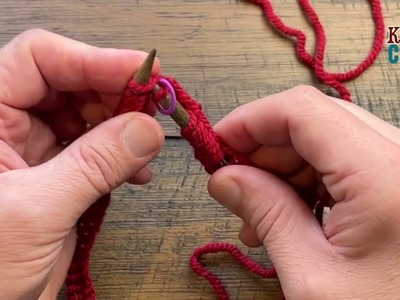 Knit 2 Purl 2 Knit Brim Making