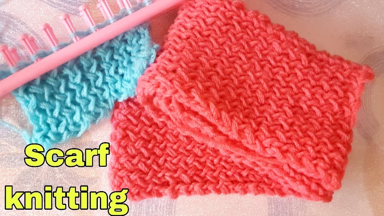 Loom knit pocket scarf|  loom knit infinity scarf|  loom knitting cowl scarf| loom knitting infinity