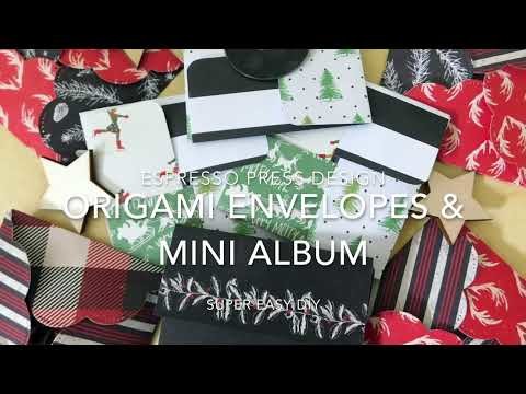 Origami Envelopes And Mini Album - Super Easy DIY