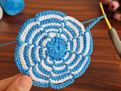 Super Easy Crochet Knitting - How to make crochet a coaster supla ???? Tığ İşi Çok Kolay Supla Modeli