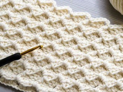 SUPER EASY Crochet Pattern for Beginners! ???? ✅ Gorgeous Crochet Stitch for Baby Blankets and Bags