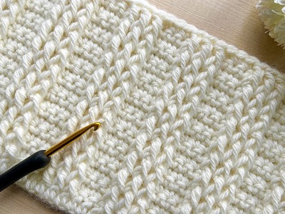 The Most Easy Crochet Pattern for Beginners! ???? ✅ Lovely Crochet Stitch for Baby Blankets and Bags