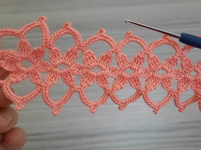 WONDERFUL CROCHET FLOWER knitting pattern lace making, step-by-step explanation for beginners