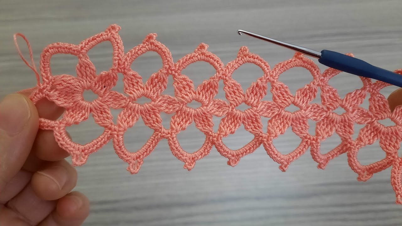 WONDERFUL CROCHET FLOWER knitting pattern lace making, step-by-step explanation for beginners