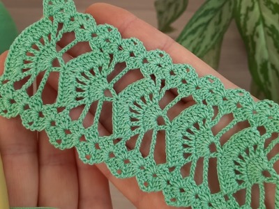 Wonderful Very Beautiful Crochet knitting pattern lace making, step-by-step explanation for beginner