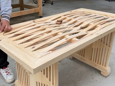 Woodworking Crafts Hands Always Creative Wonderful. Build A Modern And Stylish Table