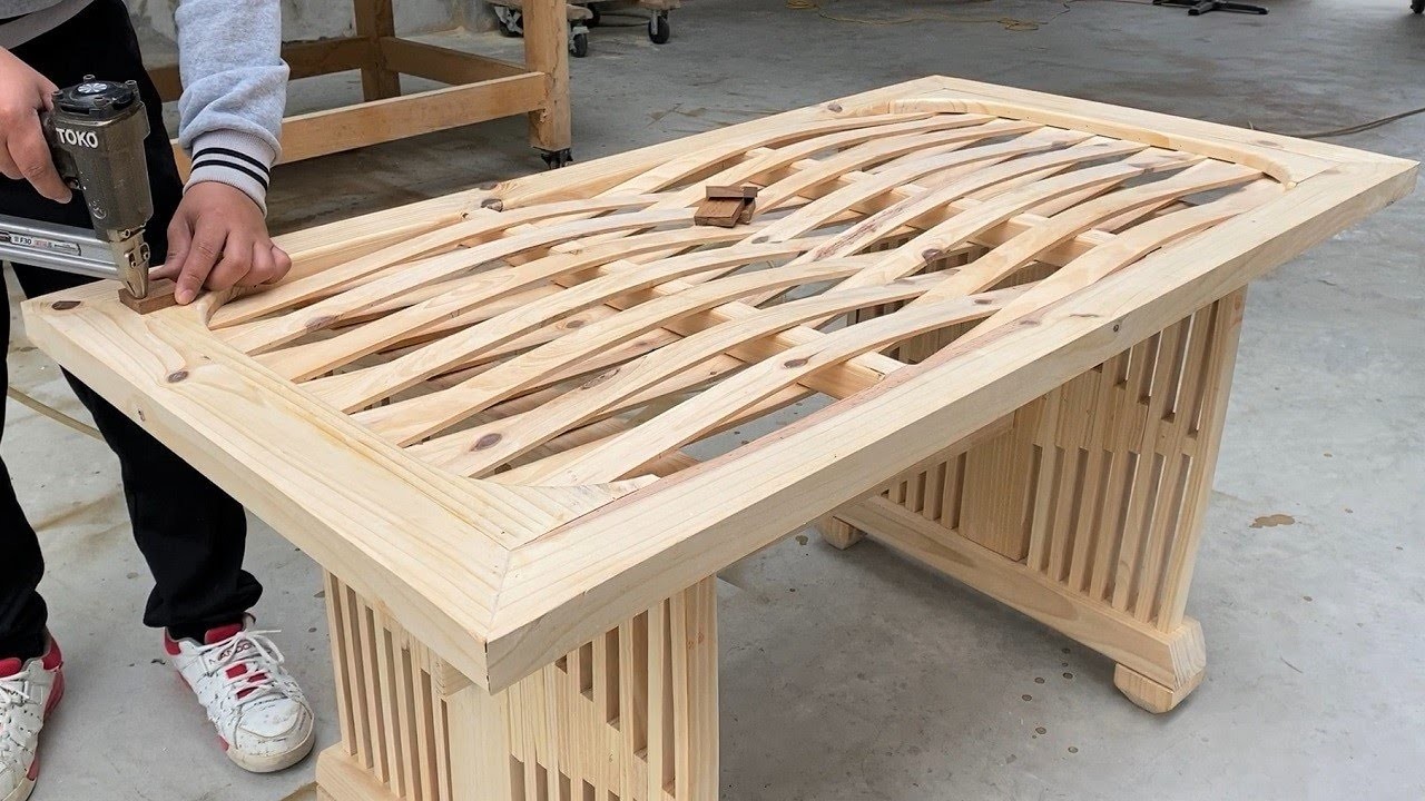Woodworking Crafts Hands Always Creative Wonderful. Build A Modern And Stylish Table