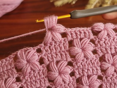 Wow! ???? Amazing.  Easy Crochet Baby Blanket Knitting For Beginners - Çok Kolay Gösterişli Örgü Modeli