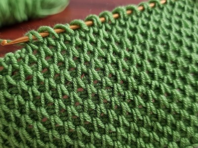 Wow!Amazing Tunisian Knitting ✔️How to make Tunisian Crochet Gorgeous baby Blanket