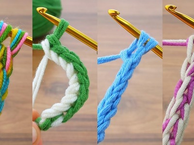 Woww very easy crochet bag handle models practical explanation #crochet #knitting
