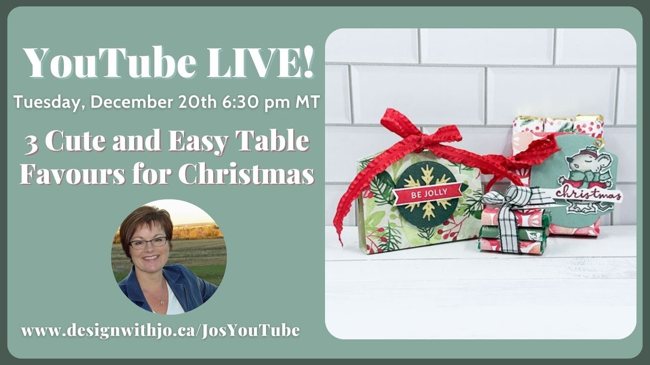 3 Cute and Easy Table Favours for Christmas Dec 20 Live Replay
