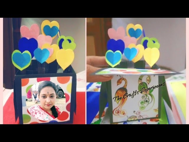 3D Pop-Up Hand-Made Card For Scrapbook Making by Ritwika.DIY Greetings Card For Christmas Gift.Craf