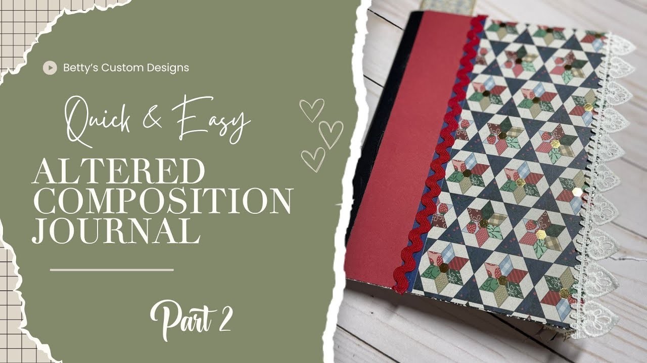 Altered Composition Junk Journal Planner - Quick and Easy Tutorial - Part 2 - Cheap Planner Idea