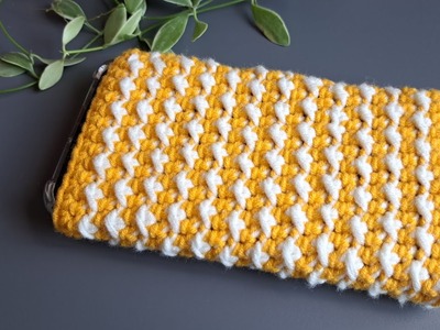 Beautiful! Crochet mobile phone case???? Step by Step ????