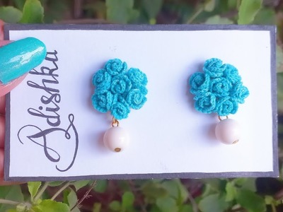Beautiful Crochet Rose Bead Earrings | Easy Step by Step Tutorial | How to make in JUST 10 MINS
