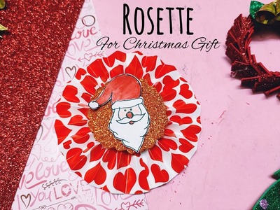 Christmas Crafts Day #15 |Christmas Theme Rosette | Christmas Ornament | ‎@DIY with Minnie